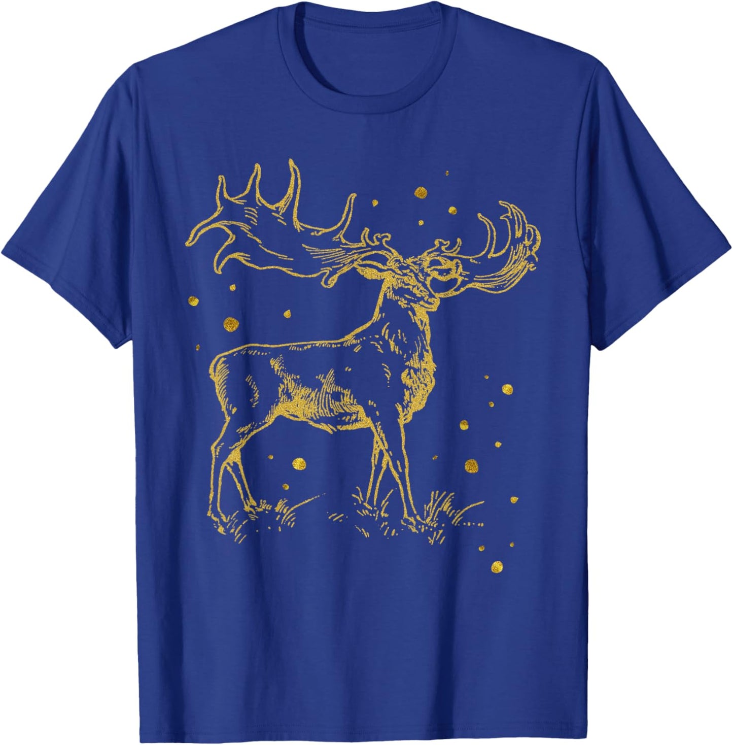 Vintage Cool Irish Elk Prehistoric Animal Scientific T Shirt T-Shirt - T-Shirt | Royal