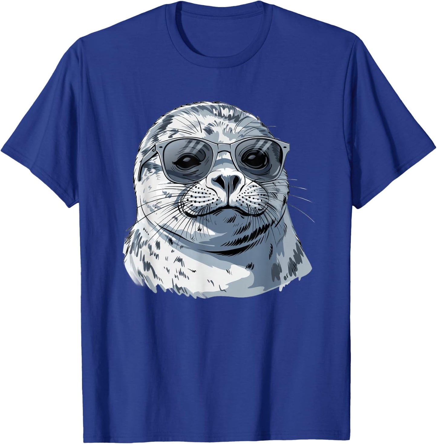 Harp Seal With Sunglasses T-Shirt - T-Shirt | Royal