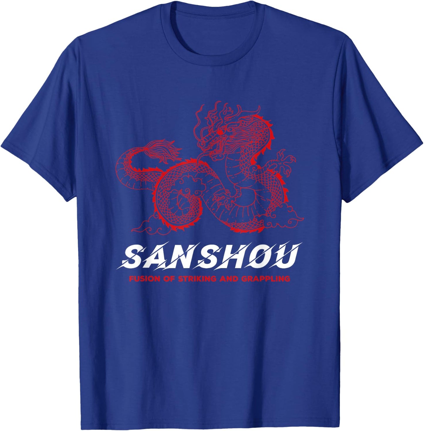 Sanshou Sanda Dragon Chinese Boxing Martial Arts T-Shirt - T-Shirt | Royal