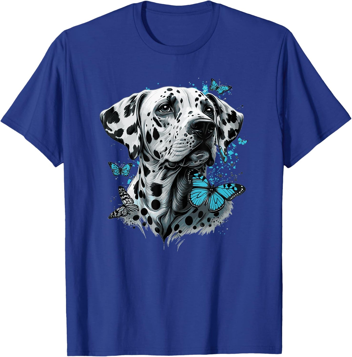 Dalmatiner und Schmetterlinge T-Shirt - T-Shirt | Royal