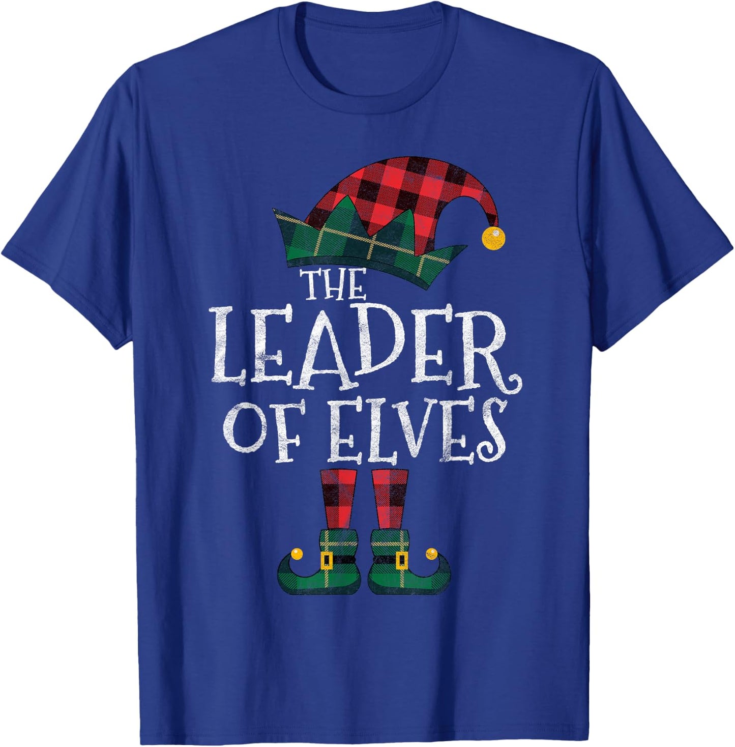 The Leader of Elves Elf Matching Family Group Gift Christmas T-Shirt - T-Shirt | Royal