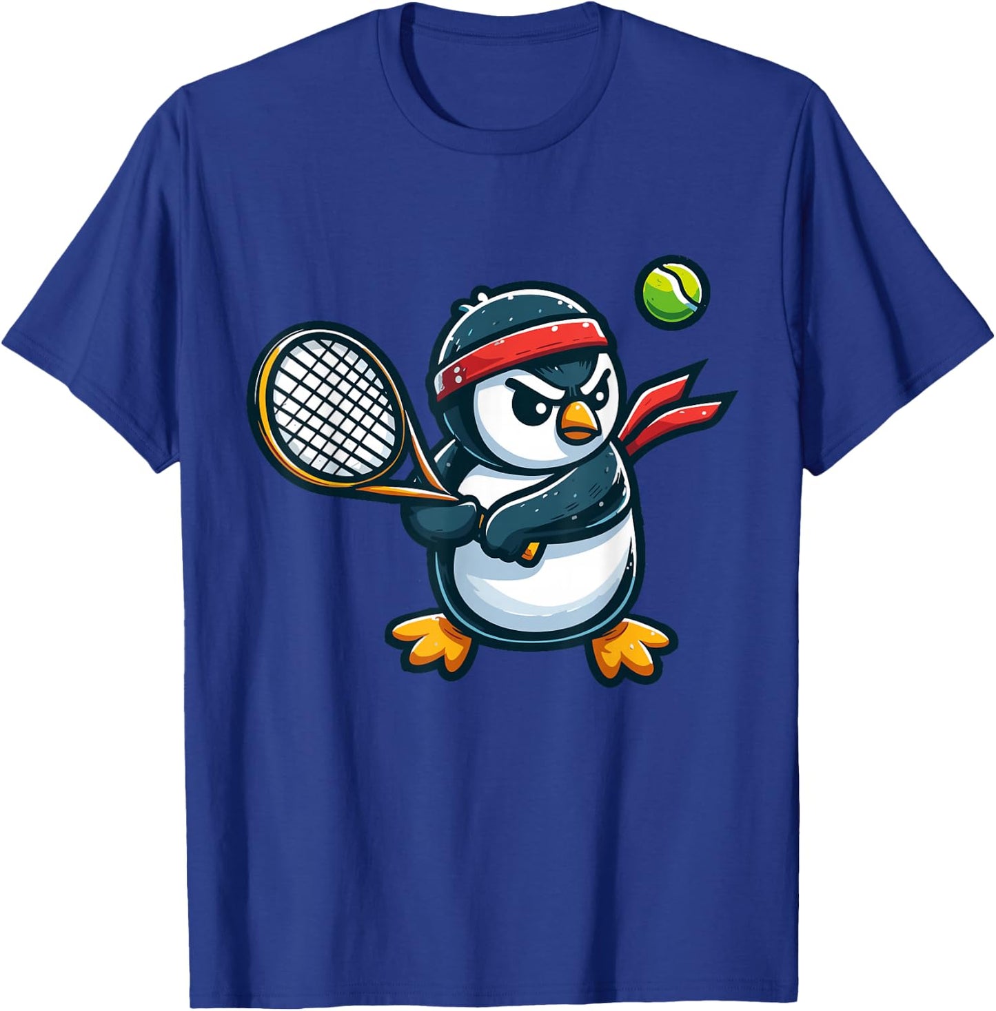 Penguin Tennis Club Animals Sport Tournament T-Shirt - T-Shirt | Royal