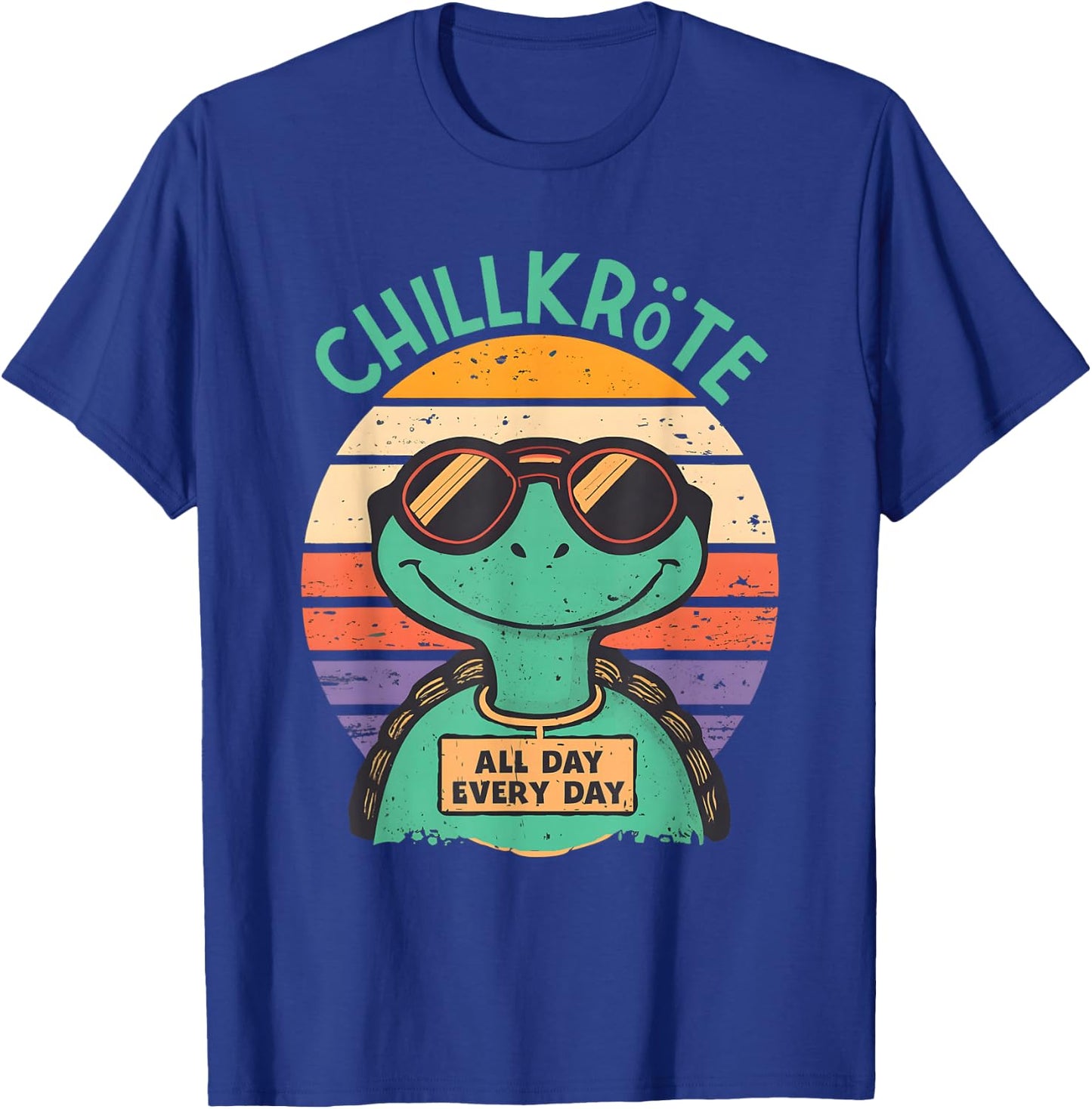 Chillkröte Fresh and Cool with Sunglasses , black T-Shirt - T-Shirt | Royal