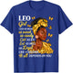 Leo Girl Black Woman Afro Queen Astrology Zodiac T-Shirt - T-Shirt | Royal