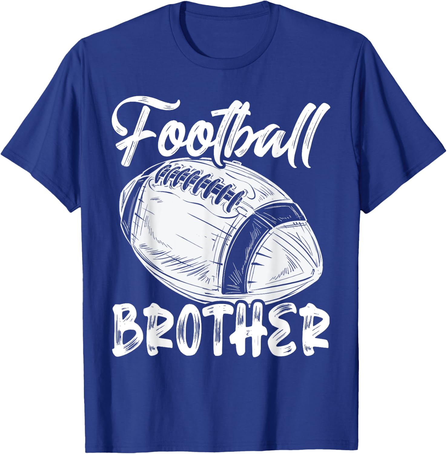 Football Brother Family Matching Players Fathers Day T-Shirt - T-Shirt | Royal