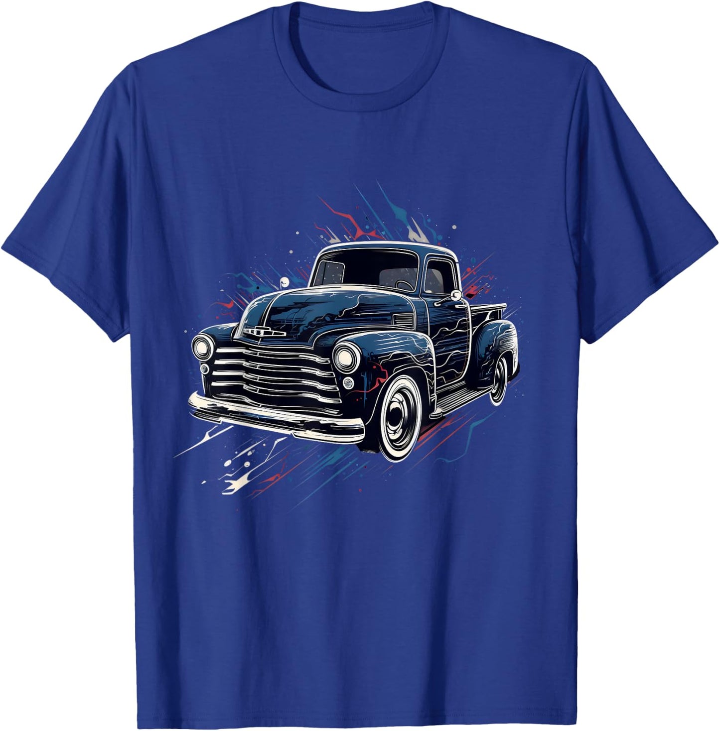 Truck Vintage Old Classic School American Pickup Retro Farm T-Shirt - T-Shirt | Royal