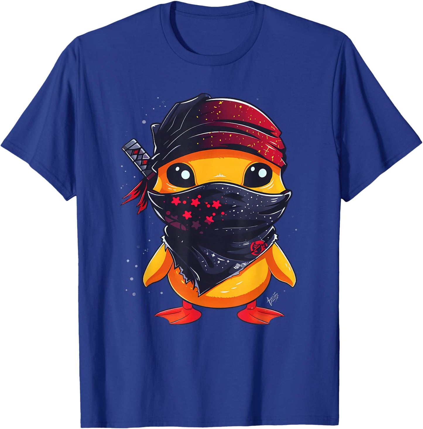 Rubber Duck Ninja Rubber Duckie Rubber Duckling Samurai T-Shirt - T-Shirt | Royal