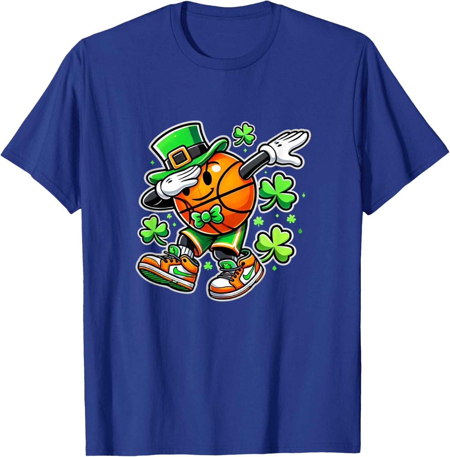 Basketball St Patricks Day Irish Basketball T-Shirt - T-Shirt | Royal