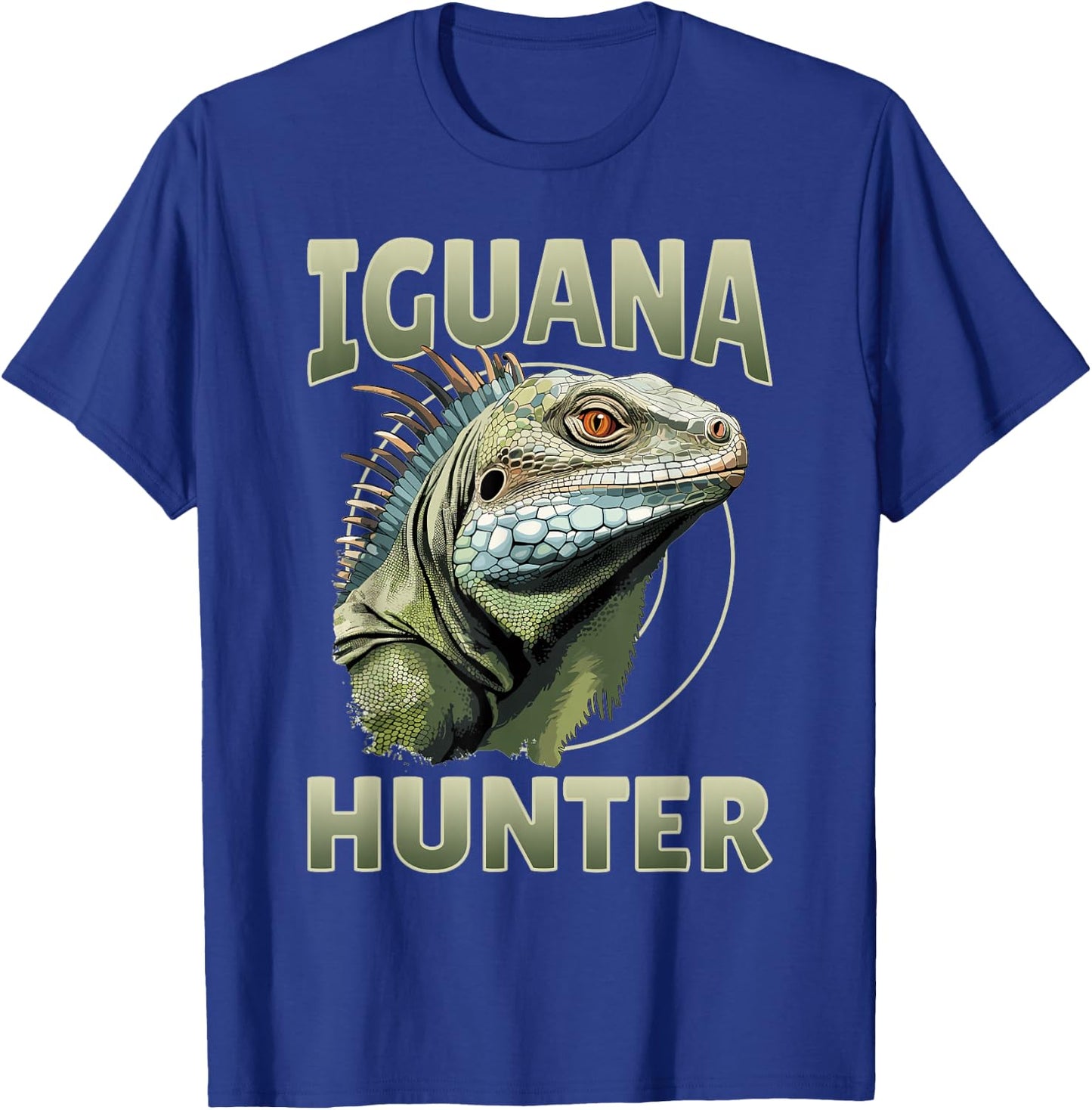 Iguana Reptile Lover Herpetology - Iguana Hunter T-Shirt - T-Shirt | Royal