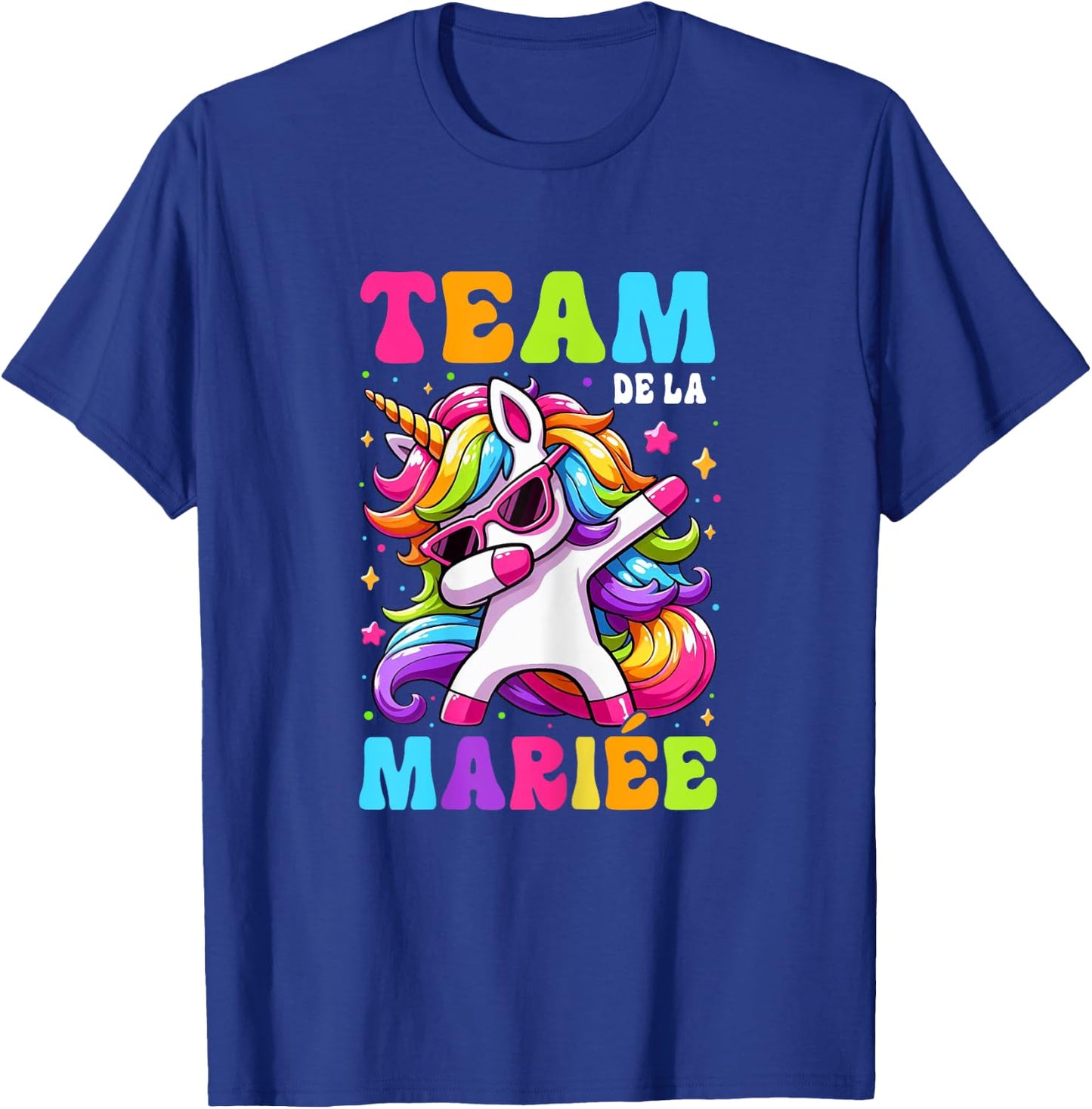 Funny Team Bride Evjf Femme Future Mariée Licorne T-Shirt - T-Shirt | Royal