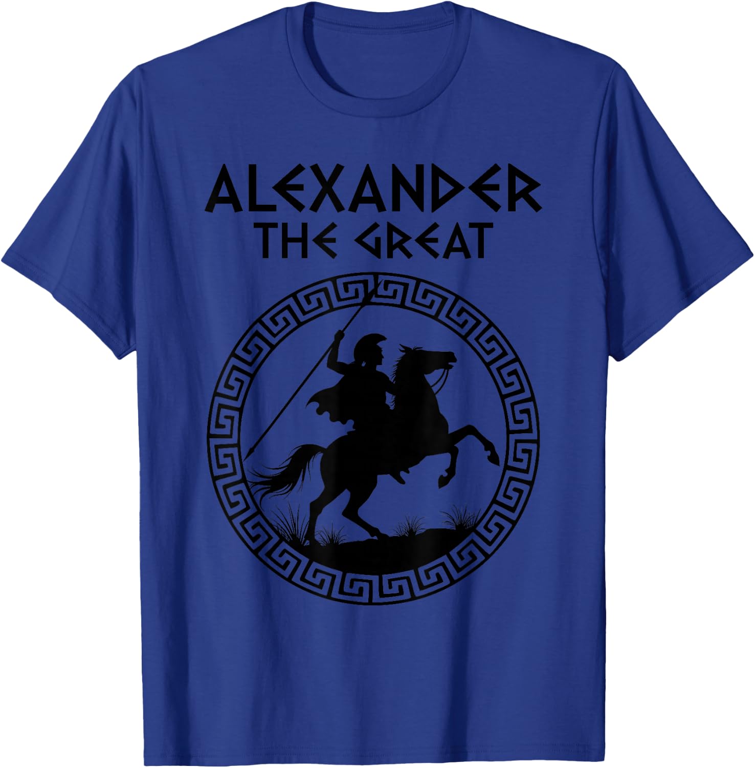 Alexander the Great and Bukephalos , gray T-Shirt - T-Shirt | Royal