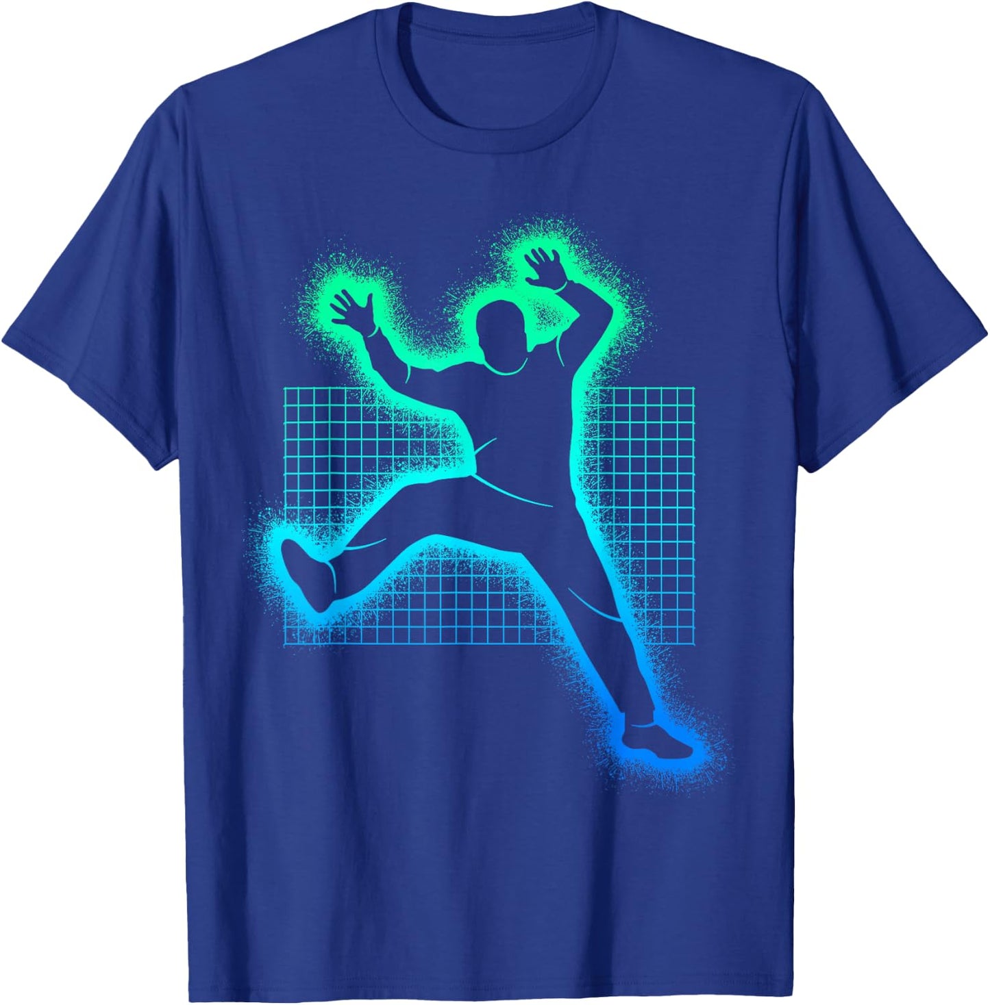 Handball Player and Boys - Goalkeeper , Black, S T-Shirt - T-Shirt | Royal