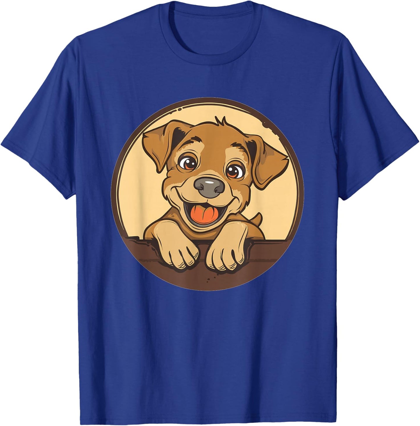 Cartoon Dog I Kids Dog T-Shirt - T-Shirt | Royal