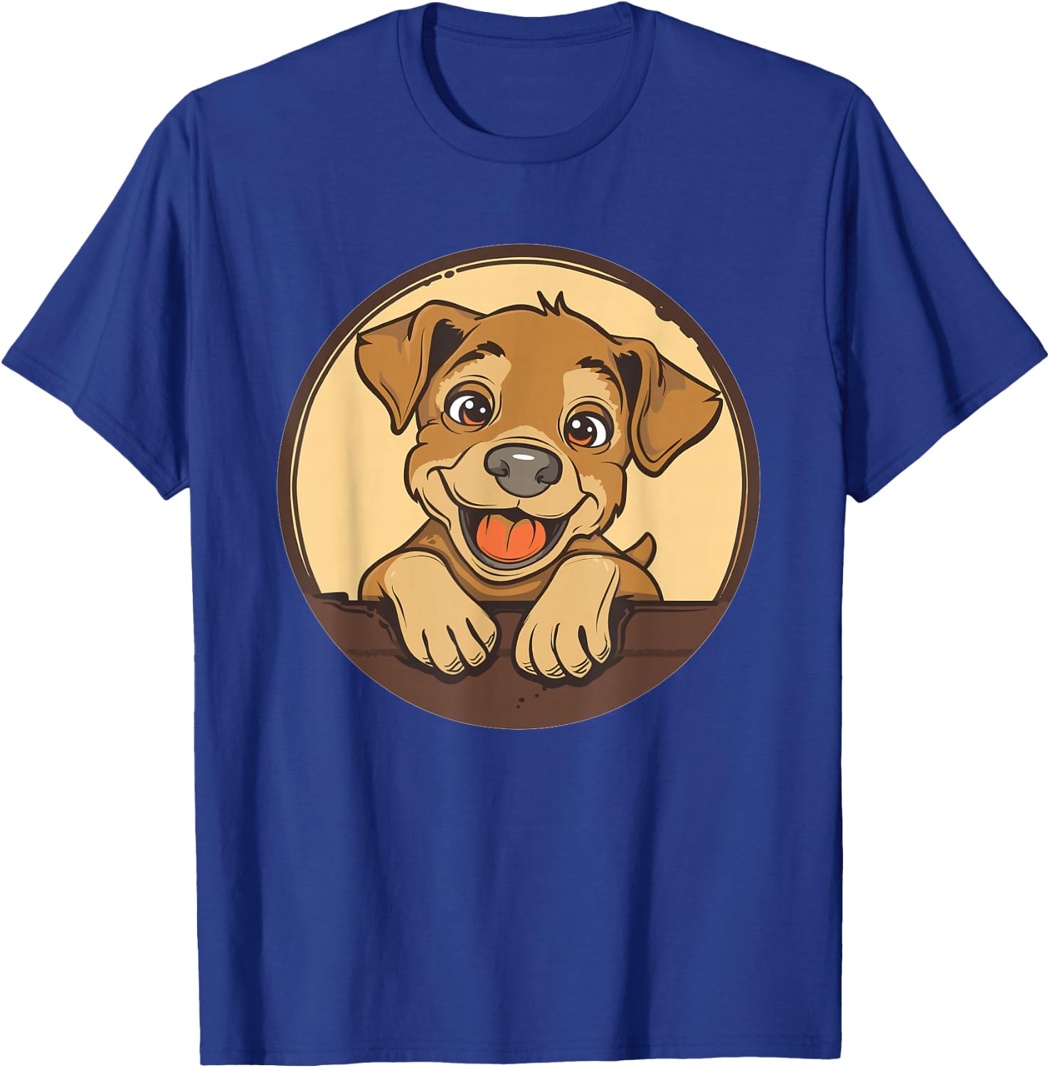 Cartoon Dog I Kids Dog T-Shirt - T-Shirt | Royal