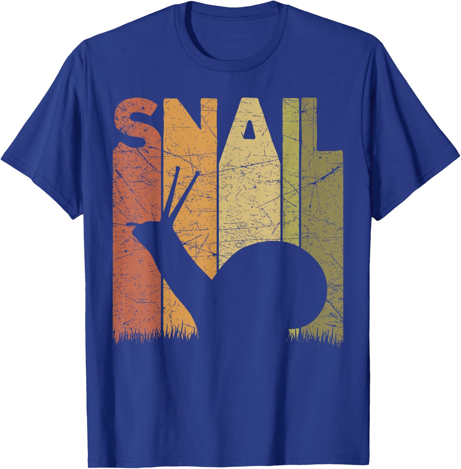 Snail Vintage Malacology Snail Lover Retro Malacologist T-Shirt - T-Shirt | Royal
