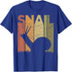 Snail Vintage Malacology Snail Lover Retro Malacologist T-Shirt - T-Shirt | Royal