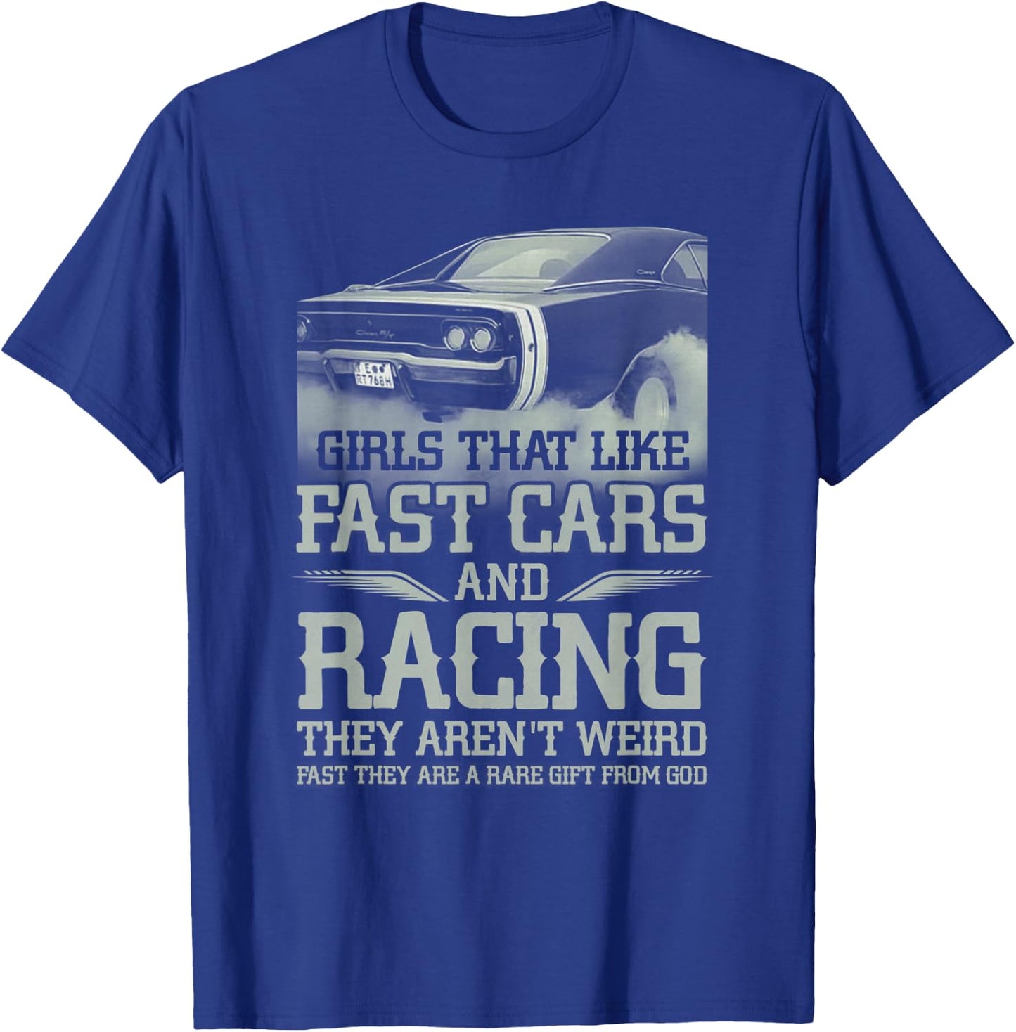 Racing Girl That Like Fast Cars Racing They Aren't Weird T-Shirt - T-Shirt | Royal