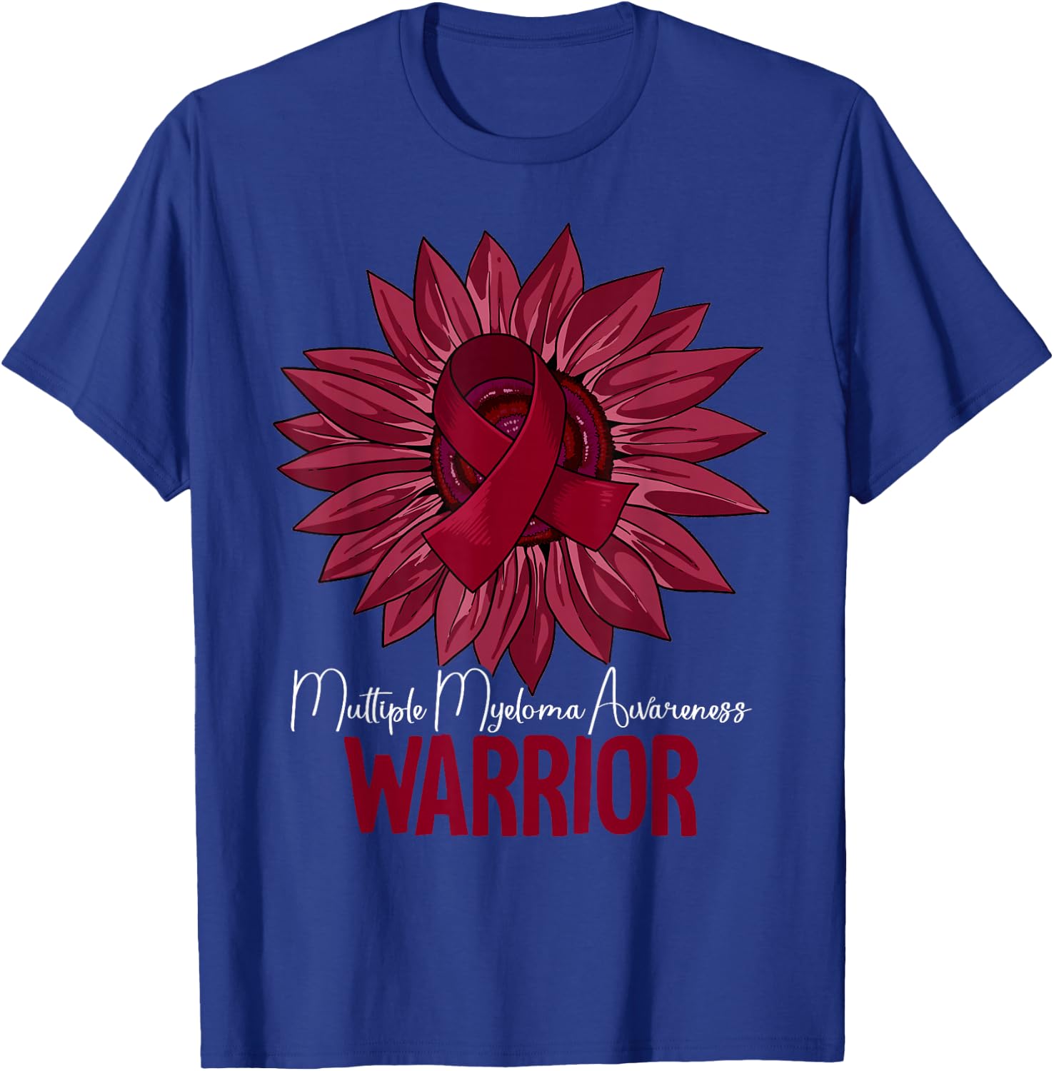 Warrior Multiple Myeloma Awareness T-Shirt - T-Shirt | Royal