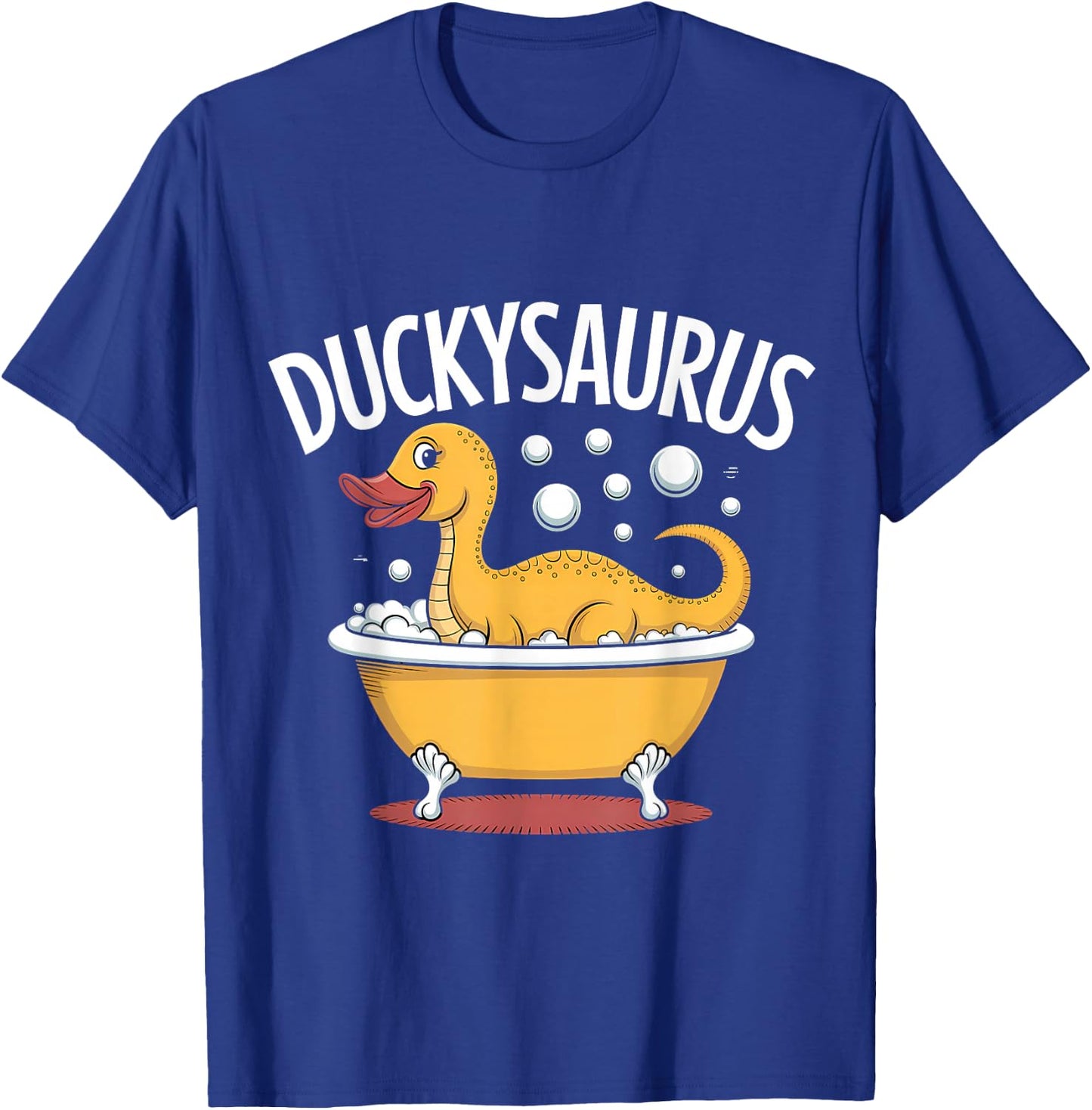 Rubber Duck T-Rex Dinosaur Dino Duckie Funny Rubber Duck T-Shirt - T-Shirt | Royal