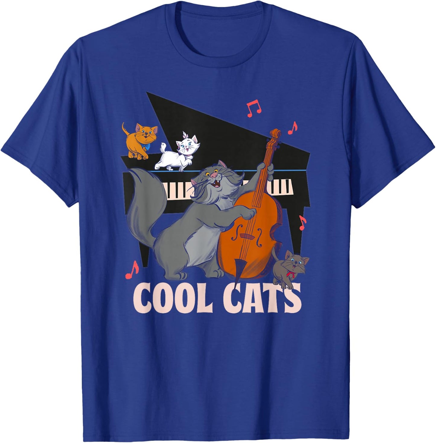 Aristocats Cool Cats Cats Music , Black, S T-Shirt - T-Shirt | Royal