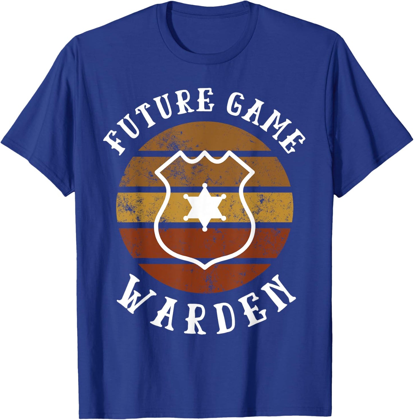 Future Game Warden Shirt Retro Funny Game Warden T-Shirt - T-Shirt | Royal
