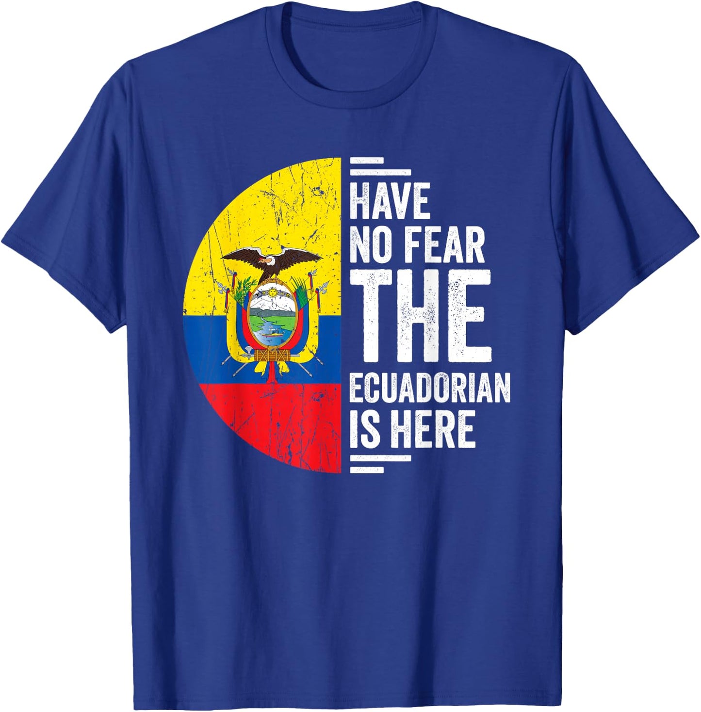 Ecuadorian Roots Outfit Funny Ecuador Heritage Men Women T-Shirt - T-Shirt | Royal