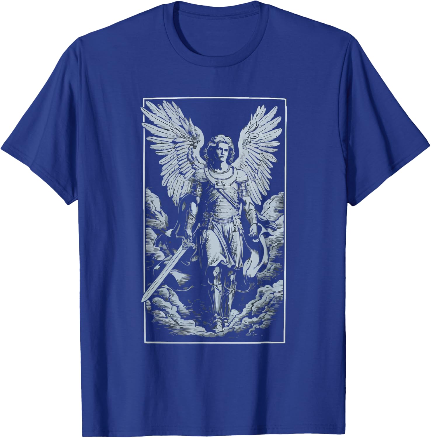 Archangel Catholic Religion Christianity Guardian Angel T-Shirt - T-Shirt | Royal