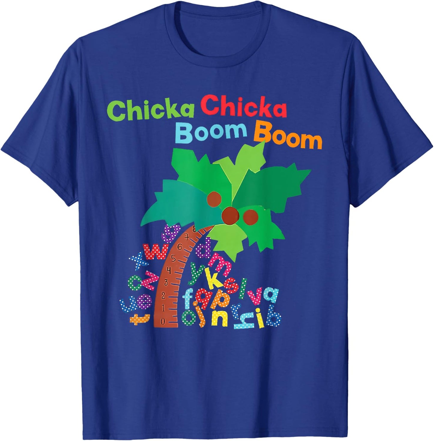 Chicka Boom Boom I'm Glad To See You 1st Day Of School T-Shirt - T-Shirt | Royal
