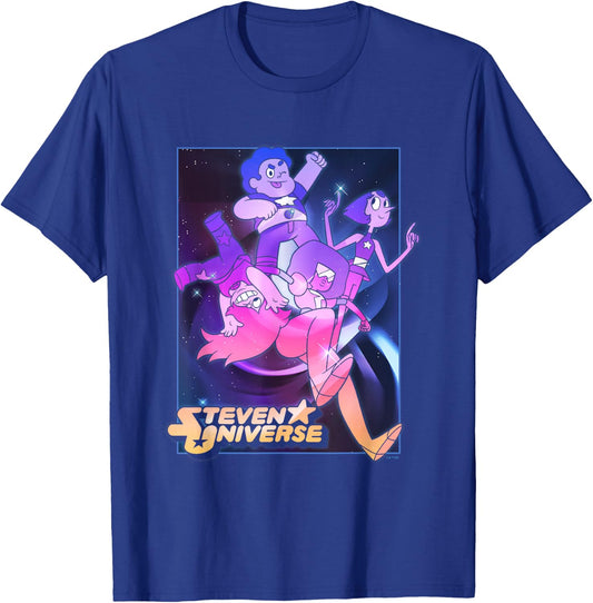Steven Universe Crystal Gems Galactic Poster T-Shirt - T-Shirt | Royal