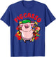 Pigcasso Funny Pig Painter Painting Artist Art Lover Piggy T-Shirt - T-Shirt | Royal