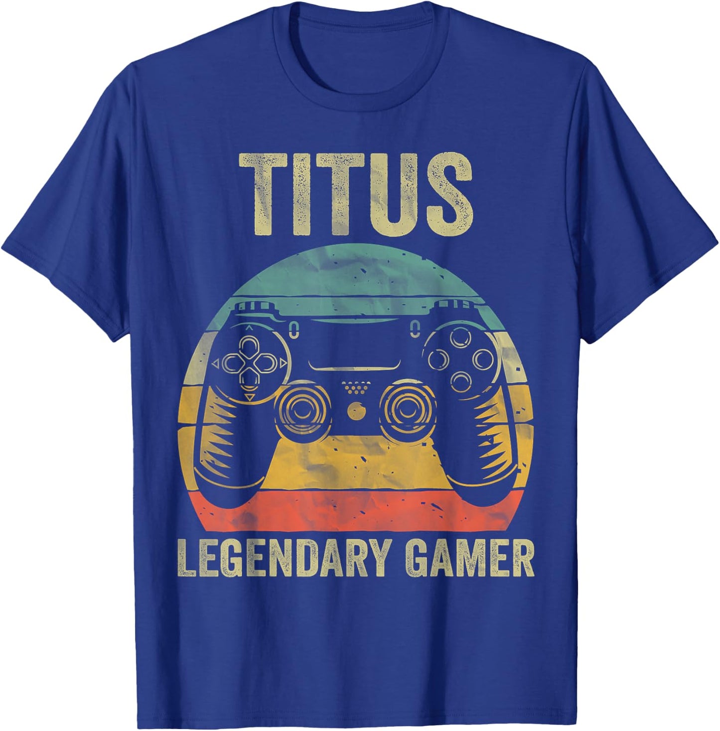 Personalised Legendary Gamer Shirt Titus Name Video Gamer , black, s T-Shirt - T-Shirt | Royal