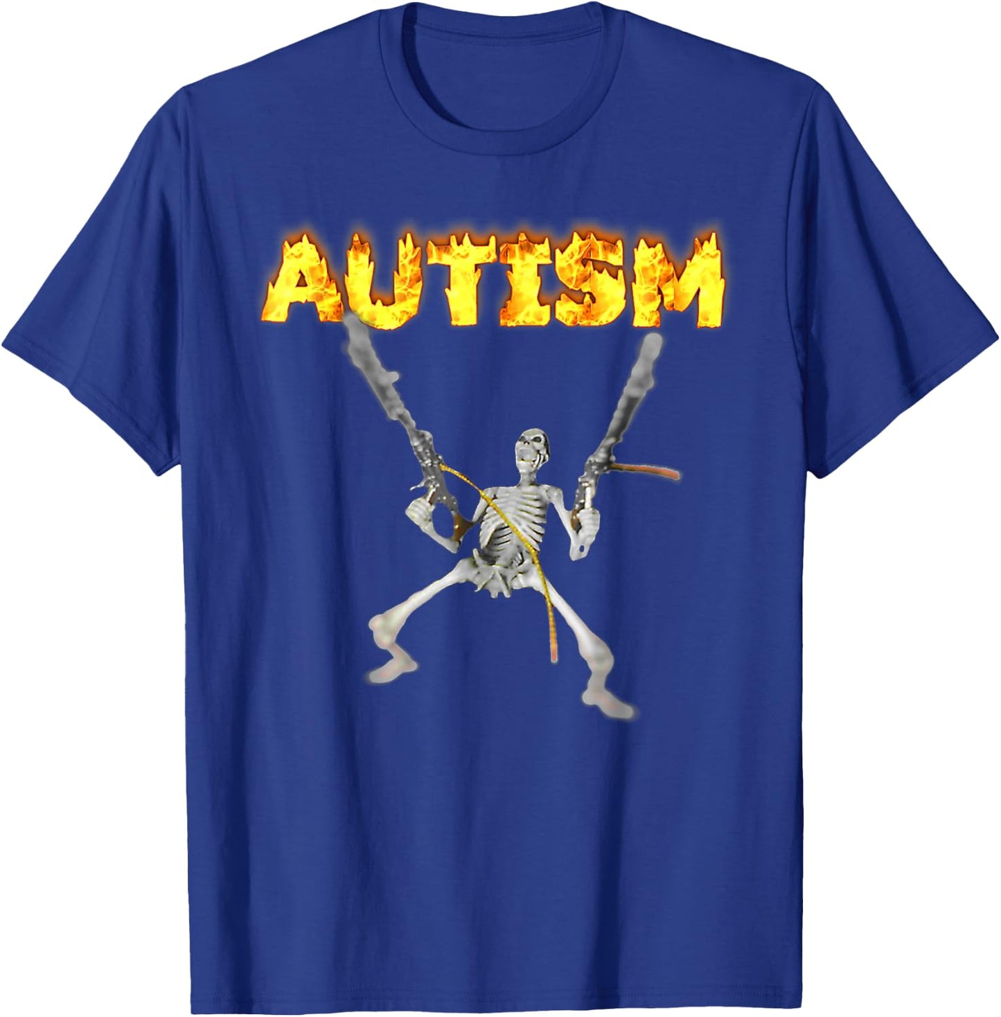 Autism Skeleton Meme - Autism Awareness T Shirt Adult & Kids Black S Short Sleeve Halloween T-Shirt - T-Shirt | Royal