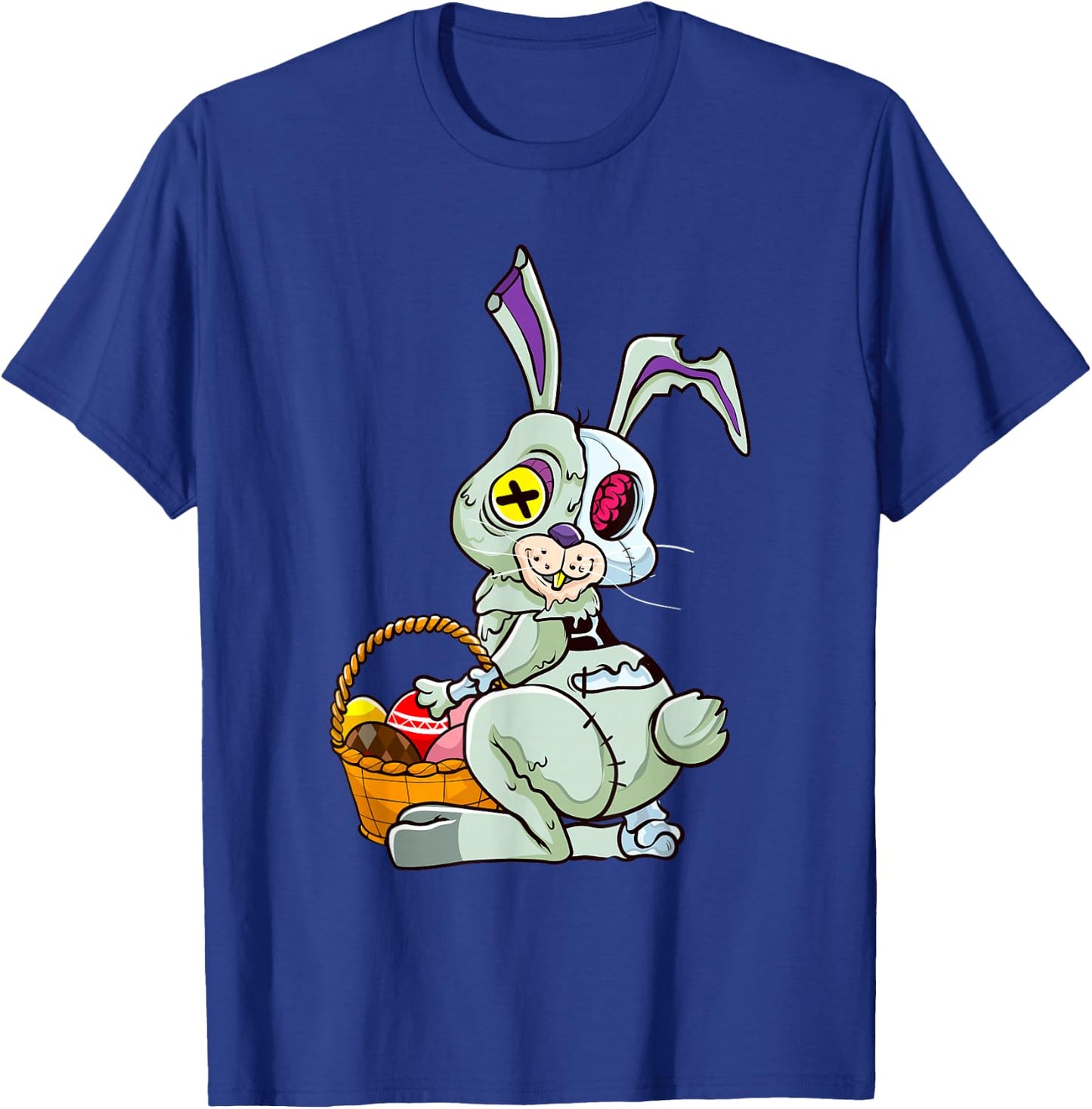 Zombie Easter Bunny Pastel Goth Easter Egg Women Teen Girls T-Shirt - T-Shirt | Royal