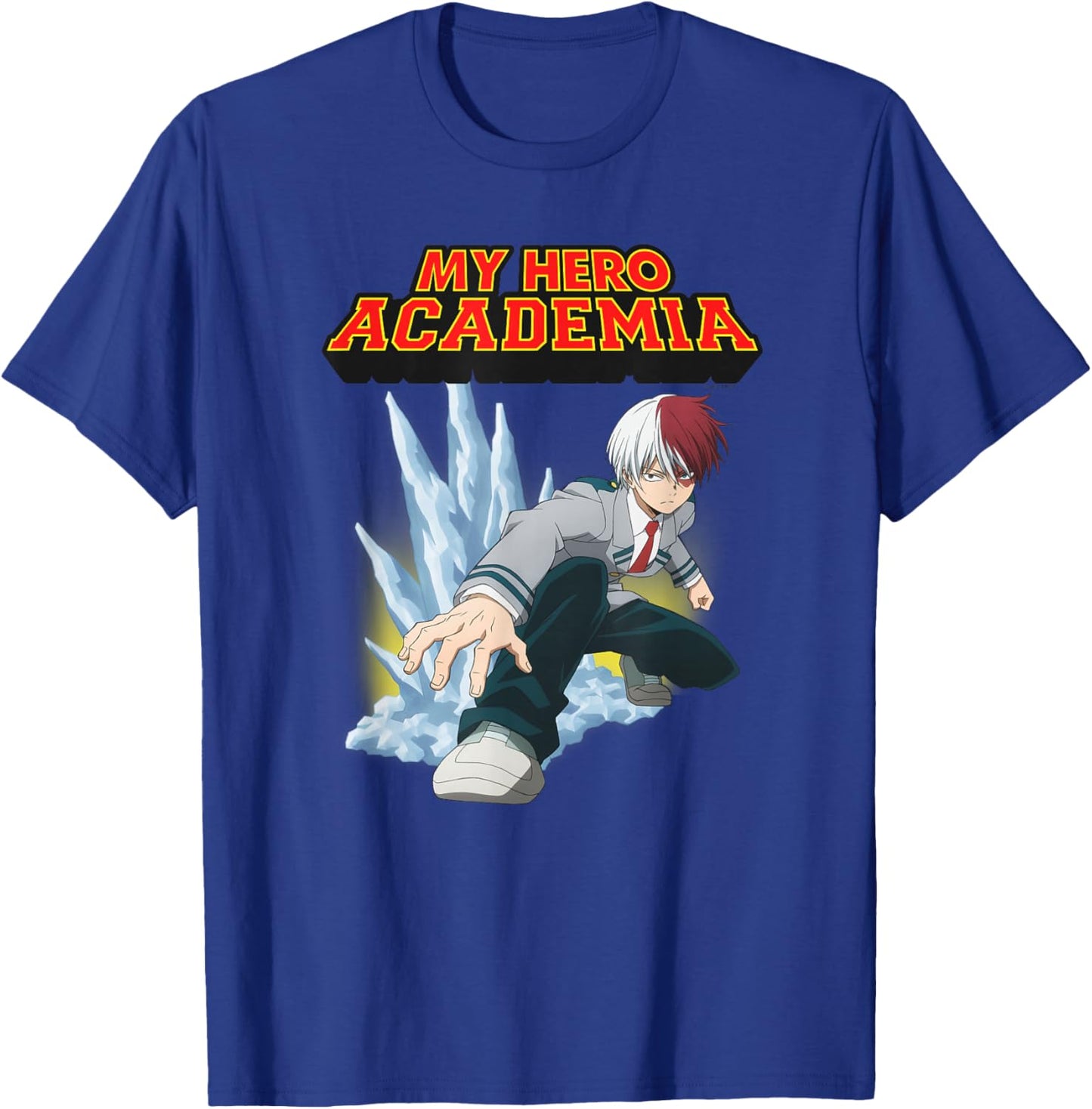 My Hero Academia Shoto Todoroki Mid-Cold Mid-Warm , Black, S T-Shirt - T-Shirt | Royal