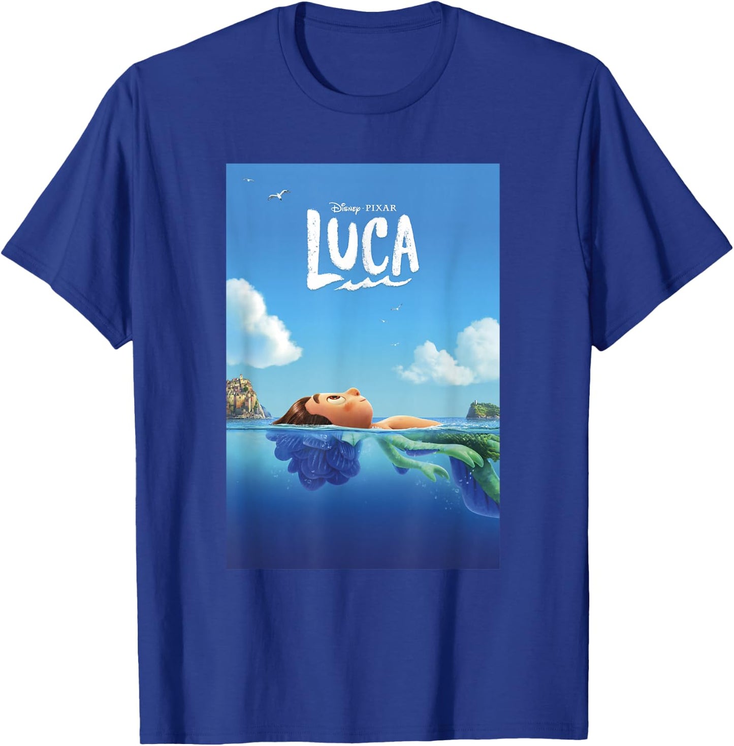 Disney Pixar Luca Poster T-Shirt - T-Shirt | Royal