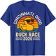 Cincinnati Ohio Duck Race 2025 Rubber Ducky Derby Vintage T-Shirt - T-Shirt | Royal