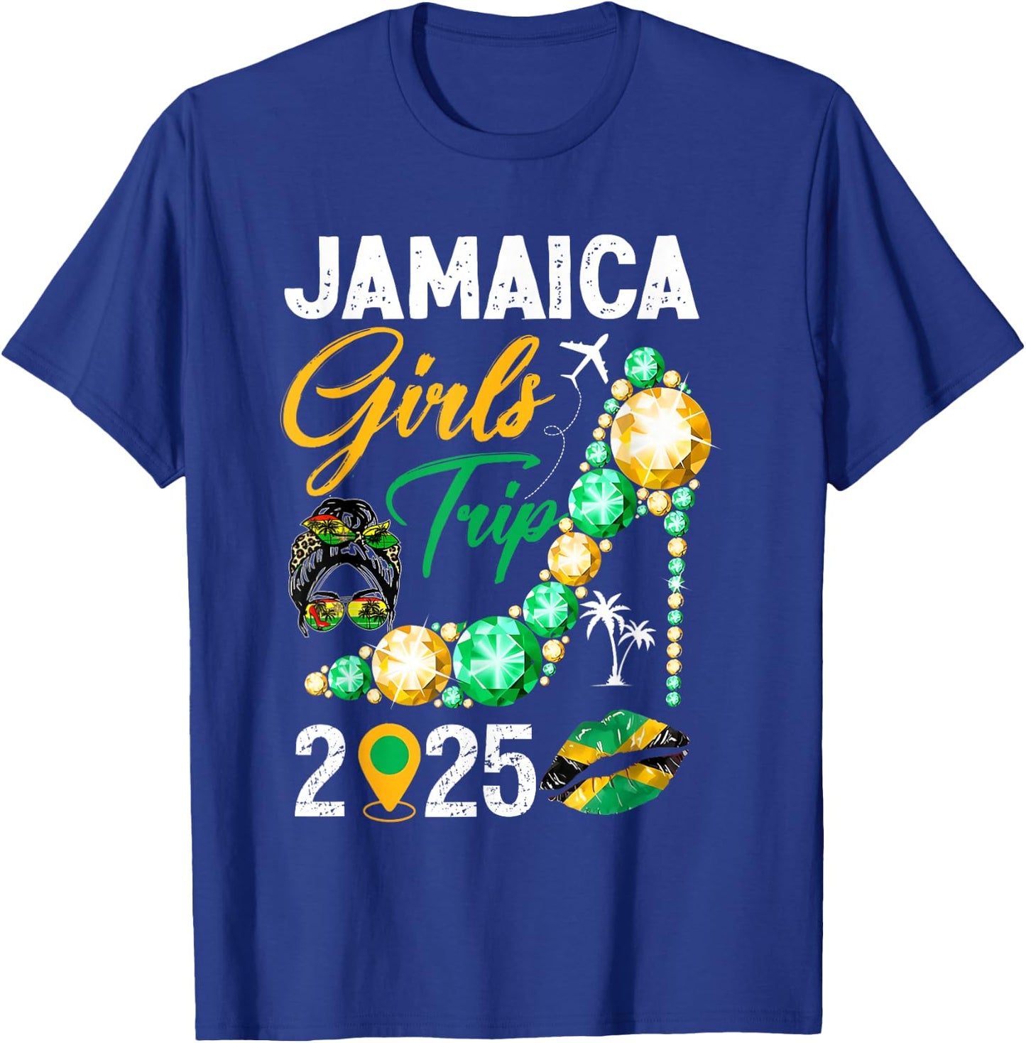 Girls Trip Jamaica 2025 Weekend Summer Vacation Trip T-Shirt - T-Shirt | Royal