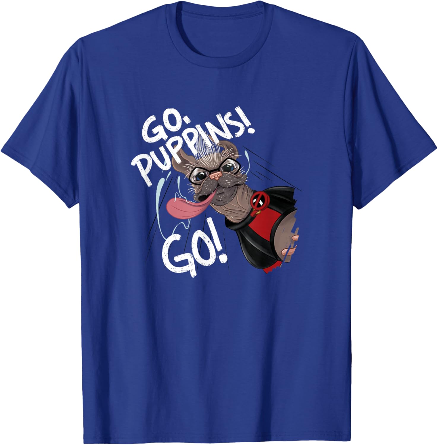Marvel Studios Deadpool & Wolverine Dogpool Go Puppins Go! , Black, S T-Shirt - T-Shirt | Royal