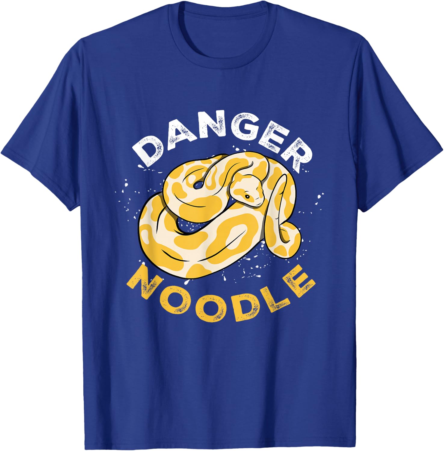 Snake Danger Noodle Serpent Python Wild Reptile T-Shirt - T-Shirt | Royal