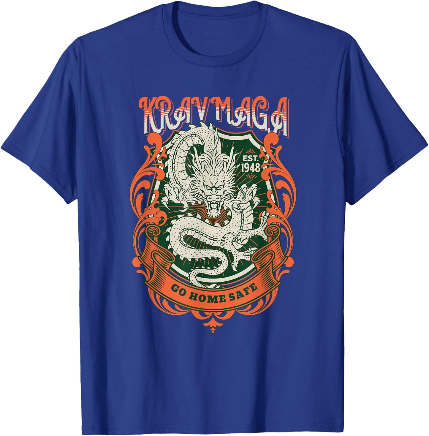 Krav Maga Dragon Design For Krav Women And Men T-Shirt - T-Shirt | Royal