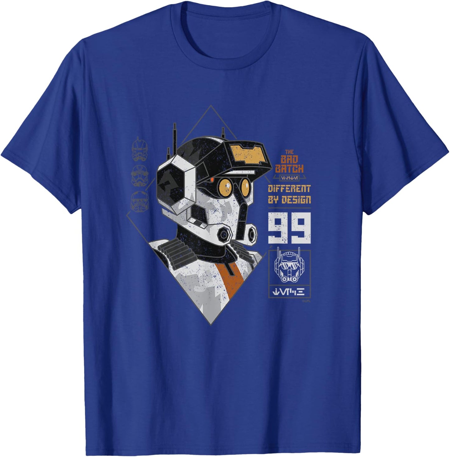 Star Wars The Bad Batch Tech Different by Design T-Shirt - T-Shirt | Royal