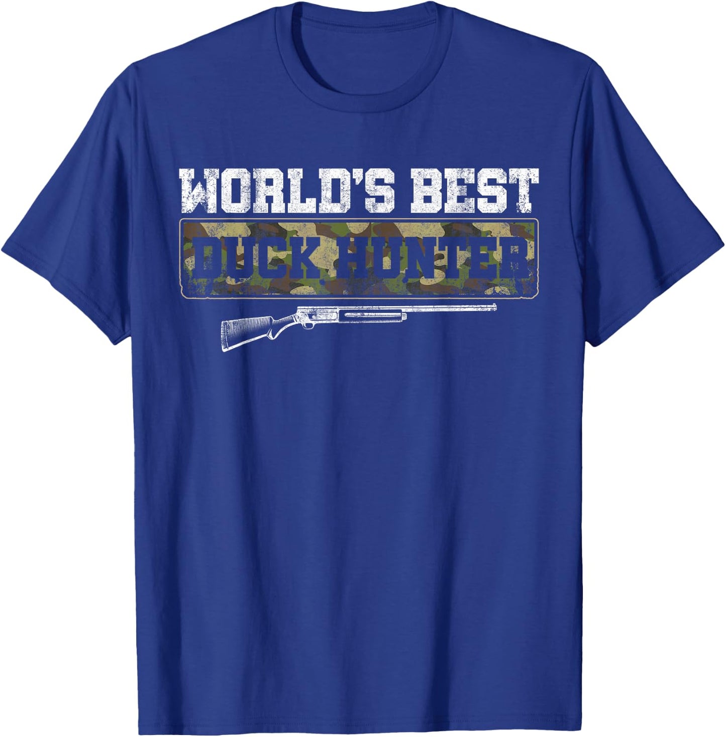 Duck Hunting Hunter Vintage World's Best Duck Hunter T-Shirt - T-Shirt | Royal