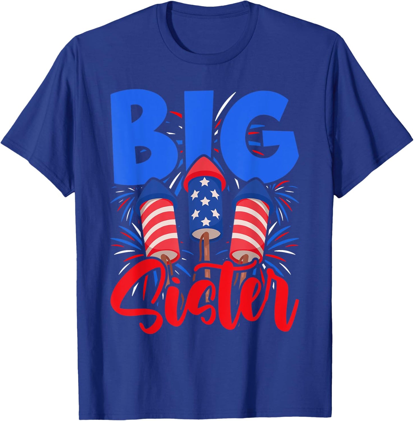 This Little Is Going to Be Big Sister, 4th July Big Sister T-Shirt - T-Shirt | Royal