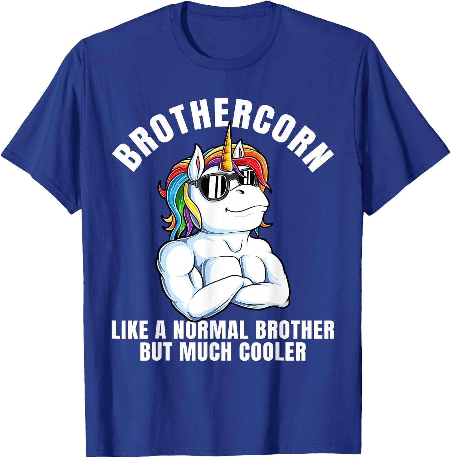 Brothercorn Cool Unicorn Brother Boys T-Shirt - T-Shirt | Royal