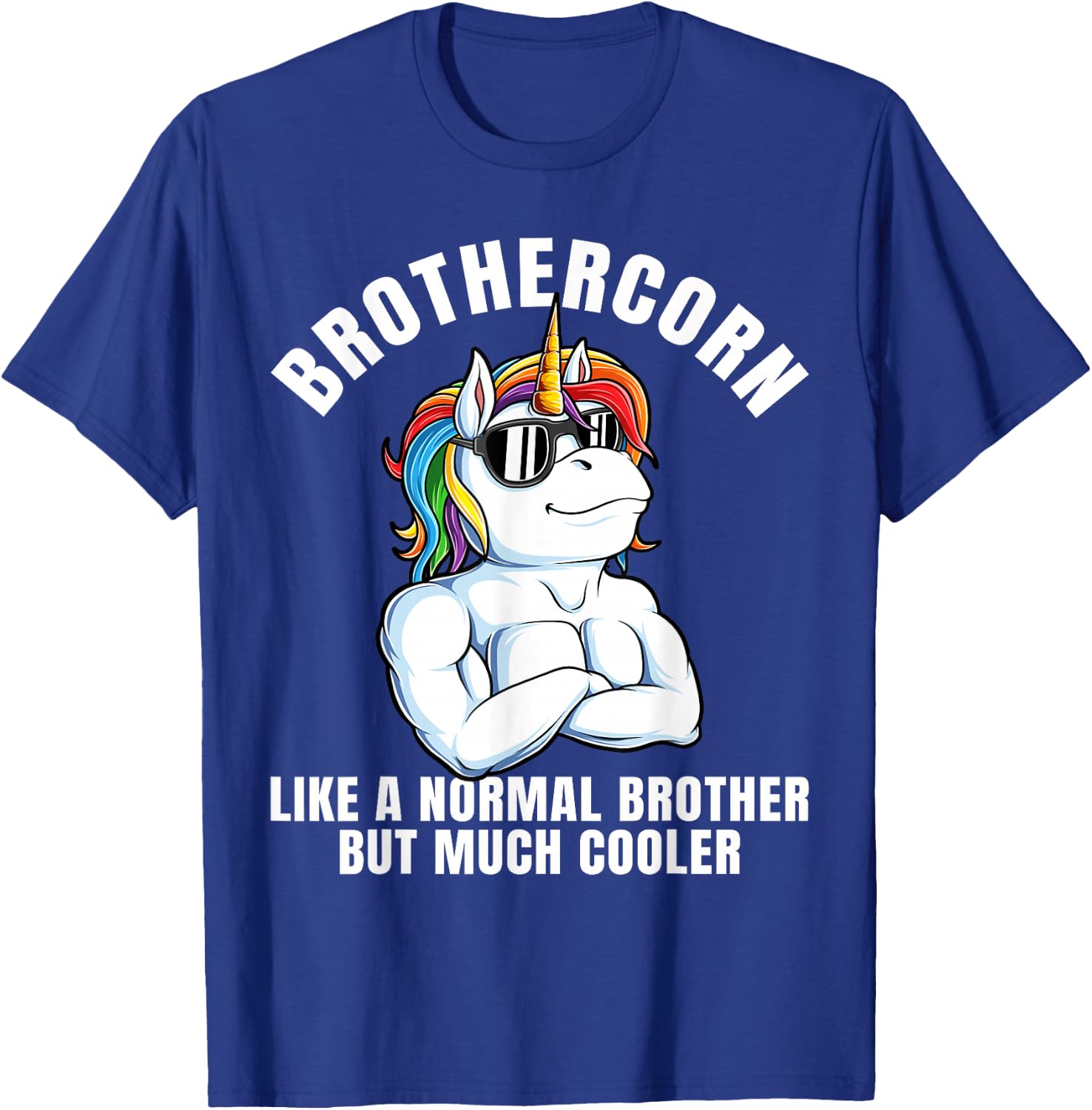 Brothercorn Cool Unicorn Brother Boys T-Shirt - T-Shirt | Royal