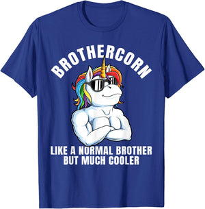 Brothercorn Cool Unicorn Brother Boys T-Shirt - T-Shirt | Royal