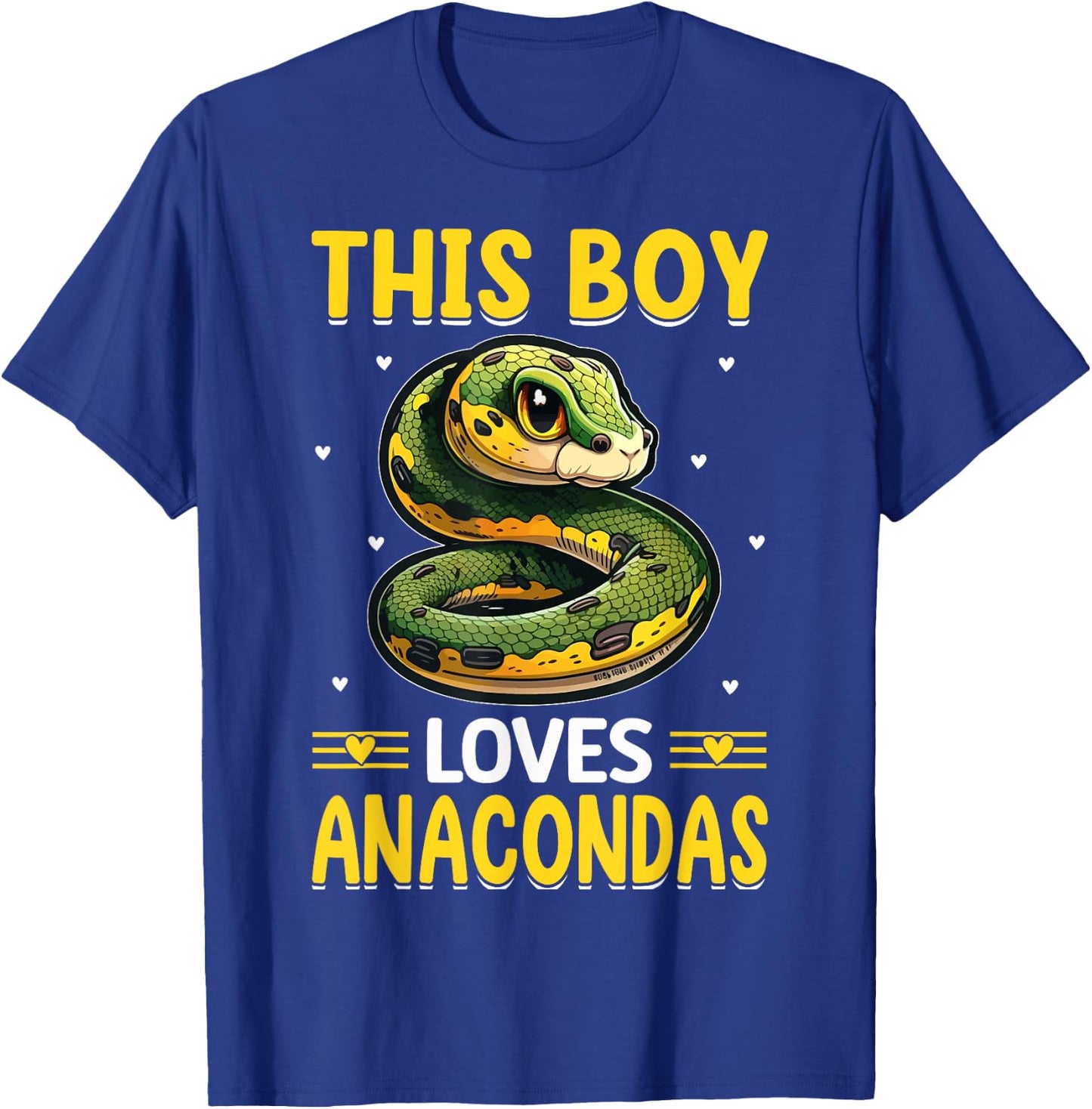 This Boy Loves Anacondas T-Shirt - T-Shirt | Royal