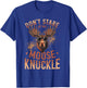 Funny Moose Animal Don't Stare At My Moose Knuckle T-Shirt - T-Shirt | Royal