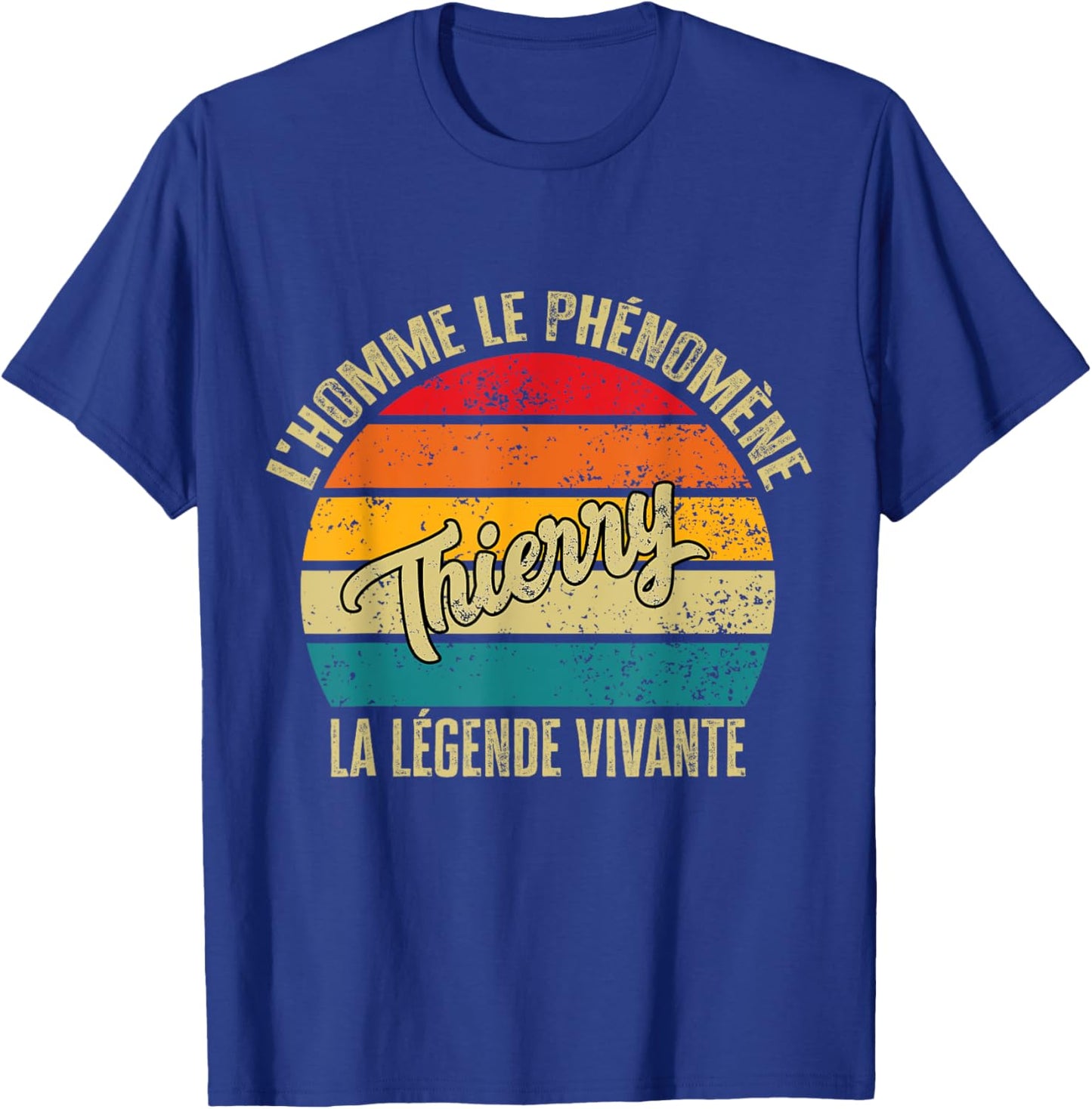 Thierry Personalised Gift Humour Man The Legend Living , Black, S T-Shirt - T-Shirt | Royal