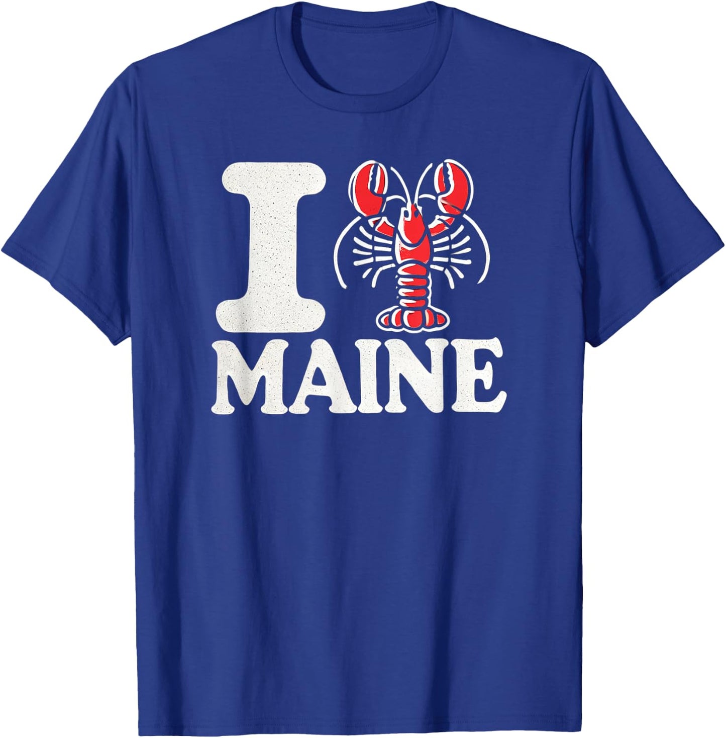 I Love Maine - I Lobster Maine - Heart Shape Lobster T-Shirt - T-Shirt | Royal